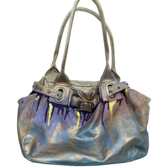 Customized By Me Multicolor Leather Shoulder Bag - Picture 1 of 8
